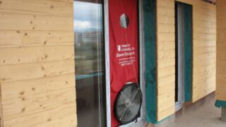 The first Blower Door test in Bulgaria
